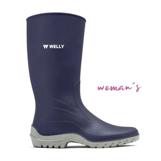 Blue PVC boot - THE WELLY