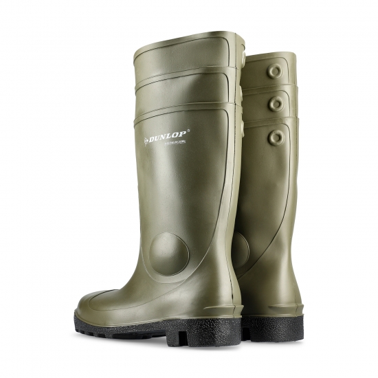 Dunlop boot PVC Green S5 Steel SRA - DUNLOP