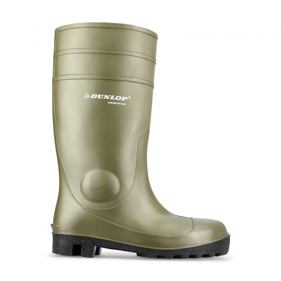 Dunlop boot PVC Green S5 Steel SRA - DUNLOP