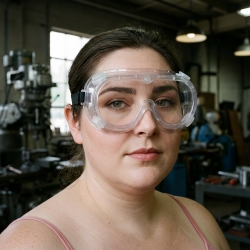 Panoramic Polycarbonate Clear Anti-Fog Glasses - FIELD