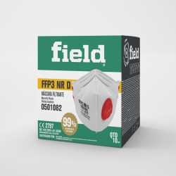 Disposable FFP3 mask with valve - FIELD
