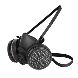 Half mask in rubber with 2 filters - CLIMAX