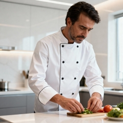 Long-Sleeve Chef Jacket 65% Polyester / 35% Cotton 200g/m² - FOR WEAR