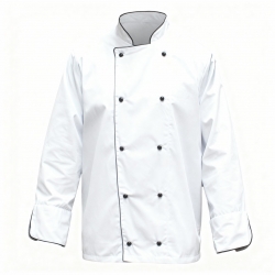 Long-Sleeve Chef Jacket 65% Polyester / 35% Cotton 200g/m² - FOR WEAR