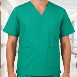 Short-Sleeve Chef Jacket 65% Polyester / 35% Cotton 200g/m² - FOR WEAR