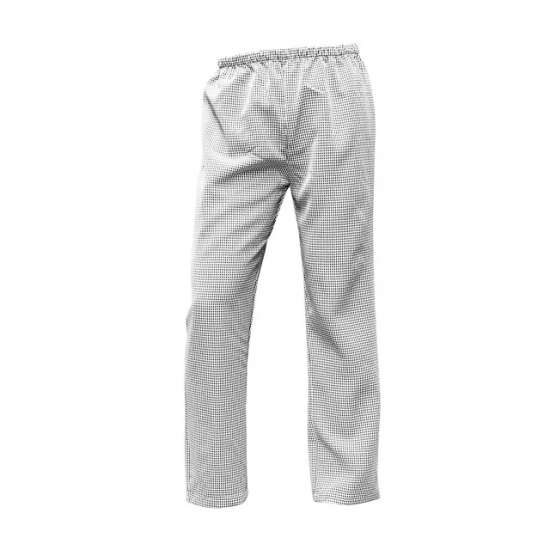 Checkered Elastic Waist Pants 65% Polyester / 35% Cotton 160g/m² - FOR WEAR Checkered Elastic Waist Pants 65% Polyester / 35% Cotton 160g/m² - FOR WEAR
