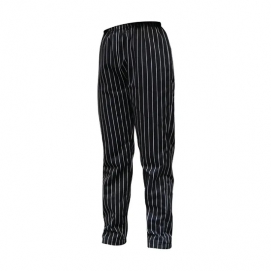 Striped Elastic Waist Pants 65% Polyester / 35% Viscose 290g/m² - FOR WEAR Striped Elastic Waist Pants 65% Polyester / 35% Viscose 290g/m² - FOR WEAR
