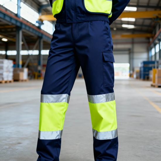 Two-Tone High-Visibility Pants 65% Polyester / 35% Cotton 200g/m² - FOR WEAR Two-Tone High-Visibility Pants 65% Polyester / 35% Cotton 200g/m² - FOR WEAR