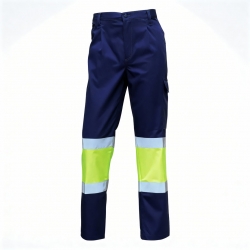 Two-Tone High-Visibility Pants 65% Polyester / 35% Cotton 200g/m² - FOR WEAR Two-Tone High-Visibility Pants 65% Polyester / 35% Cotton 200g/m² - FOR WEAR