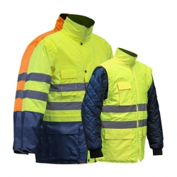 Parka High Visibility 4 In 1 Bicolor - VIZWELL