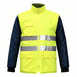 High-Visibility Jacket with Detachable Sleeves - FOR WEAR