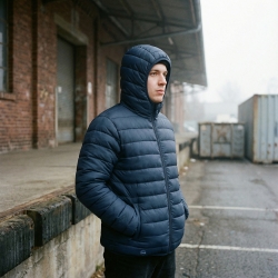 Padded jacket with hood - FOR WEAR
