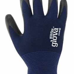 Polyester Glove Nitrile Coating Black - GLOVA