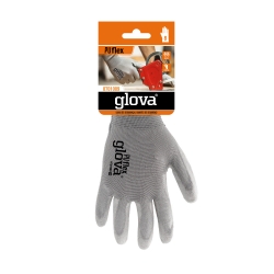 Polyester Glove with Grey Polyurethane Coating - GLOVA Polyester Glove with Grey Polyurethane Coating - GLOVA