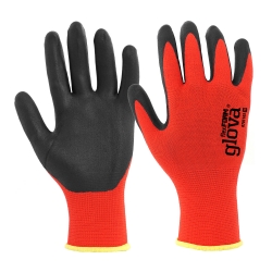 Nylon/Spandex Glove with Nitrile Foam Coating on Palm - GLOVA