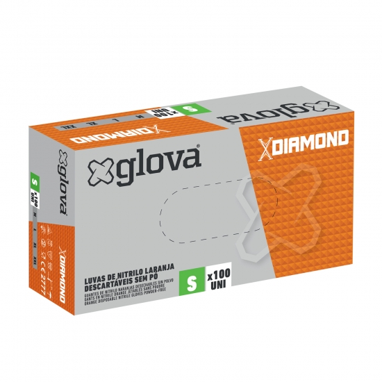 Box of 100 Nitrile Gloves XDiamond - GLOVA
