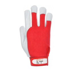 Cotton/Goat Leather Glove with Velcro Adjustment - GLOVA