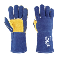 Welder's Glove Crute Blue Kevlar Lined 35 CM - GLOVA