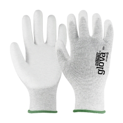 Polyester/Carbon Fiber Glove with Polyurethane Coating - GLOVA