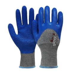 Anti-cut Glove with 3/4 Latex coating - GLOVA