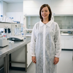 Polypropylene Gown with Snap Closure - FIELD