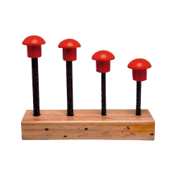 Red Plastic Protection Mushroom - CLIMAX